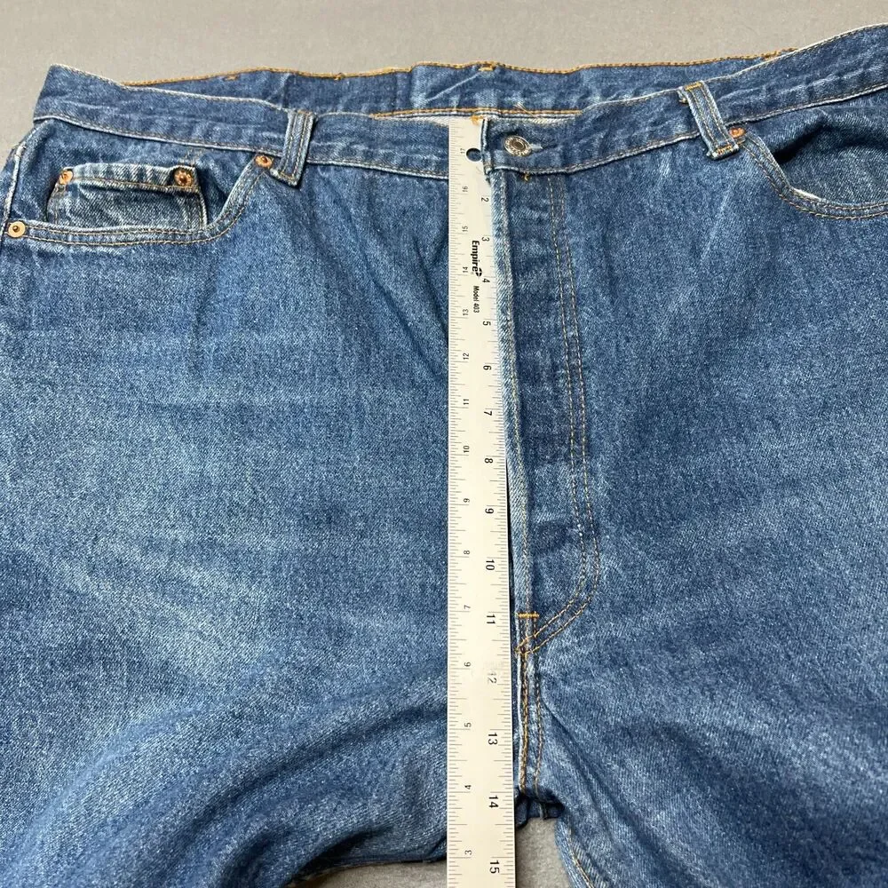 Vintage Levi's 501 Jeans Men's 46x30 (Fits 42x27.5) Blue Cotton Denim Straight